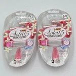 Bic Soleil Escape Women's Two Disposable Razors With 5 Blades Vanilla & Berries. Fixed Price $18.99.