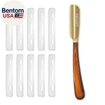 Straight Razors For Men,stainless Steel Barber With Guard Professional. Fixed Price $27.00.