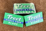 Antique Treet Single Edge Razor Box W/2 Blades. Nice Graphics!. Fixed Price $8.00.