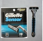 10 Gillette Sensor Razor Blades Cartridges Refills Shaver Handle Fit Excel 3 5. Fixed Price $112.98.