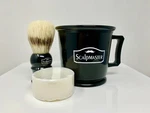 Scalpmaster Shaving Set Mug Shave Brush Soap Gift For Men Black. Fixed Price $27.99.