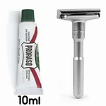 Twist Open Adjustable Safety Razor Siver 5 Blades + Proraso Shave Butter Sample. Fixed Price $24.99.
