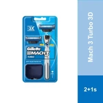 Gillette MACH3 Turbo Razor 3D 2UP (1 Handle + Blade). Fixed Price $50.00.