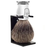 100% Pure Badger Shave Brush With Stand #chpb. Fixed Price $38.00.