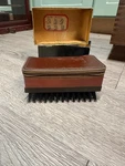 Vintage Colonel Zip Top Mens Travel Grooming Kit Clothes Brush Set Original Box. Fixed Price $22.00.