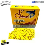 100 Pcs Shark Super Stainless Single Edge Half Blades For Barber Straight Razors. Fixed Price $9.29.