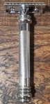 Merkur 38C Long Handle Barber Pole Safety Razor, Chrome Finish Silver. Fixed Price $19.00.