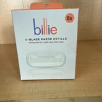 Billie Women Razor Refill Blades 5-BLADE Cartridges, 8 Count, New. Fixed Price $14.99.