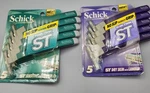 Vtg 1996 Set 2 Schick Slim Twin Razor 5 Packs St Sensitive & Dry Skin Sealed Nos. Fixed Price $29.98.