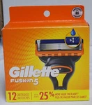 Gillette Fusion 5 With Lube Strip Refill Cartridges 12 Count (factory Sealed). Fixed Price $29.99.
