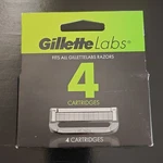 Gillettelabs Stainless Steel Razor Refill Cartridges 5-BLADE 4 Pack Silver. Fixed Price $9.89.