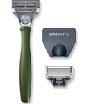 Harry's Truman Men's Razor - 1 Green Handle, 2 Cartridge, Travel Blade Cover. Fixed Price $11.99.
