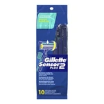 Pack Gillette Sensor Plus Pivoting Head Disposable Razors 10CT - 20 Total. Fixed Price $19.38.