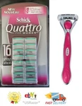 16 Schick Quattro Razor Blades Cartridges Women Quatro Refill Shaver Handle 4 8. Fixed Price $30.99.