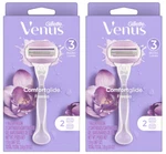 Gillette Venus (2-PACK) Comfortglide Freesia 3-BLADE Razor 1 & Carts Ea. Fixed Price $11.07.
