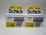 2-SCHICK Hydro Dry Skin Razor Refill (12 Total Cartridges) Value Pack. Fixed Price $17.09.