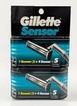 Gillette 8 Sensors + 2 3 ( 10 Total Cartridges ) Scuffed Packaging. Fixed Price $138.98.