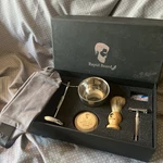 Rapid Beard Shaving Kit Brush Razor Soap Metal Bowl & Stand. Fixed Price $12.00.