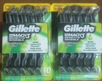 X20- Gillette MACH3 Sensitive Disposable Razors Packs Total. Fixed Price $35.00.