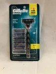 Gillette MACH3 Razor And 6 Refill Cartridges Kit. Fixed Price $18.95.