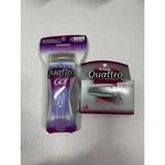 Schick Quattro Women On The Go Razor 6 Cartridges Shower Hanger Travel Case. Fixed Price $43.95.