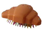 New Croissant-shaped Hair Brush With Sprinkles Fun & Unique Detangling Tool. Fixed Price $10.00.