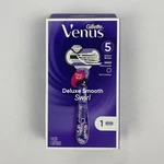 Gillette Venus Deluxe Smooth Swirl Razor Flexi-ball 5-BLADE 1 Cartridge. Fixed Price $9.99.