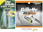 11 Gillette Atra Plus Razor Blades Refills Cartridges (unboxed) Vector Shaver. Fixed Price $24.99.