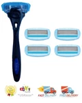 4 Schick Hydro Silk Razor Blades Refills Cartridges Metal Shaver Handle Shaving. Fixed Price $14.99.