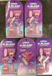 5 -pack Reliashave 6-BLADE Superior Ladies Disposable Razors- Stainless Steel. Fixed Price $13.99.