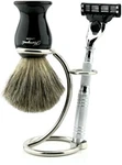 Super Badger Shaving Set For Men With Edge RAZOR,3 Pieces Brush Kit. Fixed Price $59.99.
