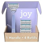 Joy Women's Razors With Handle & 4 Lavender Blade Refills - Skin Friendly!. Fixed Price $23.28.