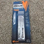 Havalon Piranta Set Of 12 Fixed Knife Stainless Replacement Blades 60ADZ - New. Fixed Price $15.99.