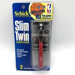Schick Slim Twin Razor System 2 Cartridges Nba Chicago Bulls Vintage 1989. Fixed Price $14.99.