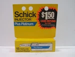 Schick Injector Plus Platinum 15 Teflon Coated Blades New Box. Fixed Price $24.90.