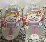 Bic Soleil Escape Women's Disposable Razors Vanilla & Berries 2 Pack. Fixed Price $10.95.