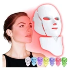 Sdkwdh Red Light Photon Facial Mask, Remote Control, 7 Custom White 01 .. Fixed Price $49.99.