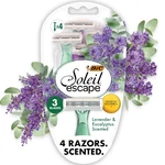 Bic Soleil Escape Women's Razors 3 Blade Lavender Eucalyptus 4 Pack. Fixed Price $11.47.
