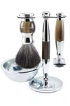 Edwin Jagger Imitation Light Horn & Chrome De Safety 4 Piece Razor Set. Fixed Price $215.00.
