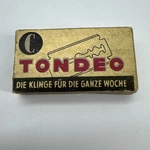 Vintage Tondeo Box 10CT Double Edge Razor Blades - Made Germany Solingen. Fixed Price $15.13.