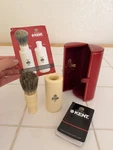 Vintage Kent Traditional Medium Size Pure Badger Hair Shaving Brush And Case New. Fixed Price $110.00.