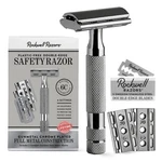 6C Gunmetal Chrome Safety Razor With Adjustable Shave Settings And 5 Fully .... Fixed Price $124.11.