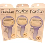 3 Pack Schick Intuition Razors Pure Nourishment Blade Cartridge Included. Fixed Price $21.00.