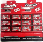 12 Packs Of Double Edge Razor Blades, Zorrik Super Platinum 60 Total. Fixed Price $20.35.