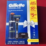 Gillette Proglide Sensitive Pack One 5-BLADE Razor 1 Hook & 7OZ Gel Exp 6/2026. Fixed Price $12.99.