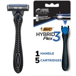 Bic Flex 3 Hybrid Disposable Razors For Men, Count (pack Of 1), Black. Fixed Price $13.35.