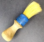 Antique 1920S Rubberset Shaving Brush Wooden Handle 4.75" Americana Made Usa. Fixed Price $13.50.