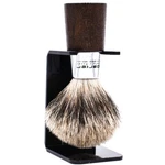 Deluxe Parker Walnut & Chrome Handle Handmade Pure Badger Shave Brush Stand. Fixed Price $34.98.