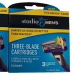 Studio 35 Men's 3-BLADE Cartridges (fit MACH3) Razor 2/5 Count Total Ct. Fixed Price $9.99.