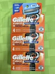 (lot Of 3) Gillette Fusion 5 Proglide Chill Razor Blade Refills - 12 Cartridges. Fixed Price $36.98.